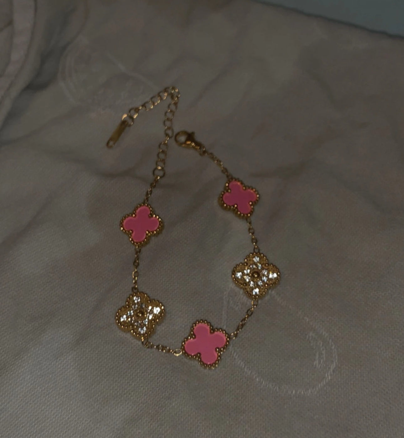 Pink k4 sprinkly bracelet