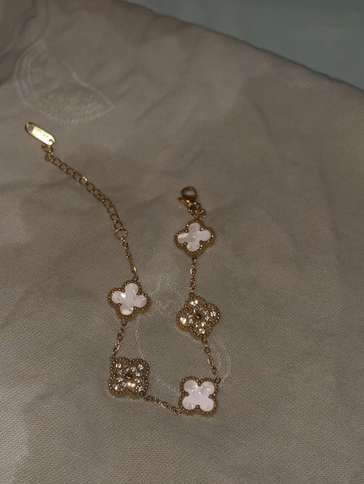 White k4 sprinkly bracelet