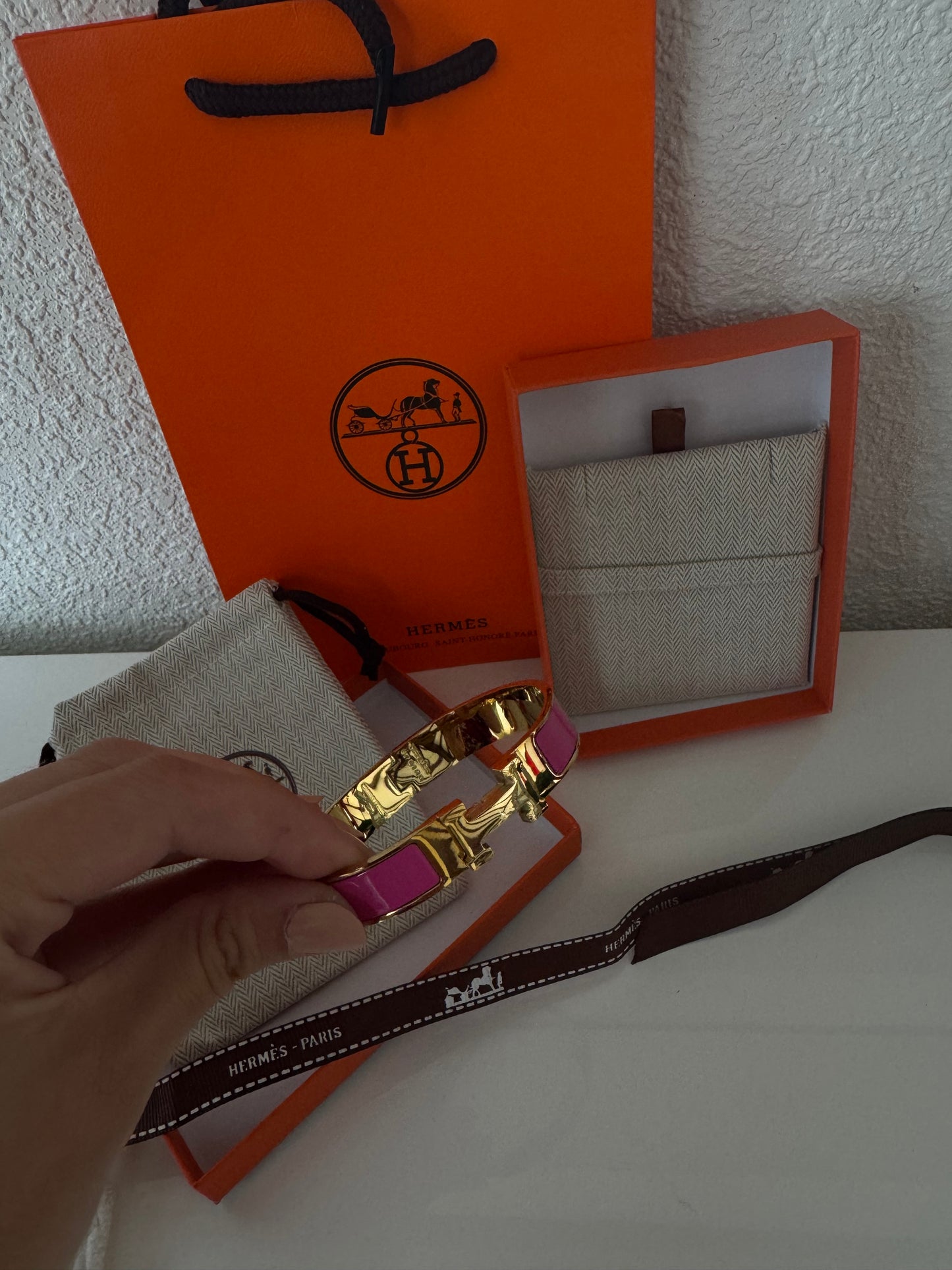 H Bracelet Purple met Doos en Zakje