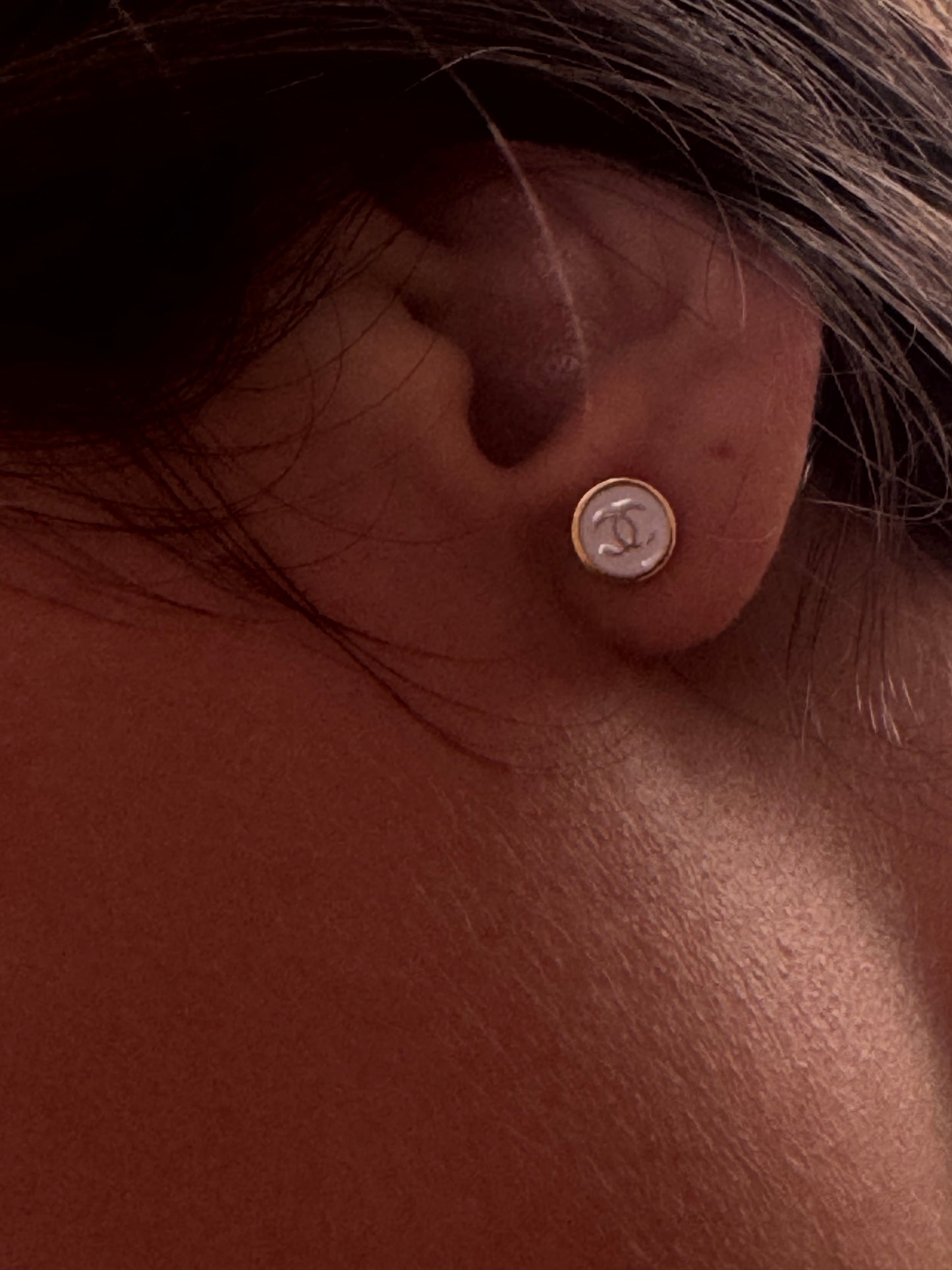CC earings White