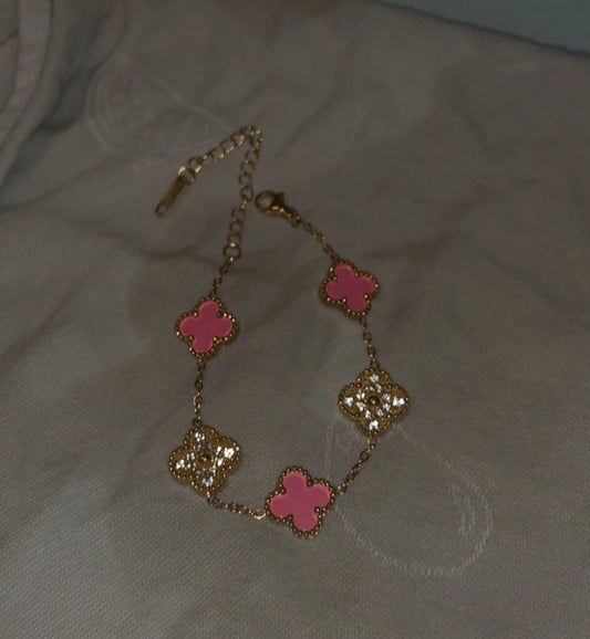 Pink k4 sprinkly bracelet
