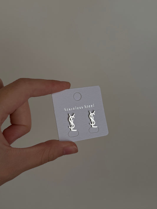 YS earrings Silver