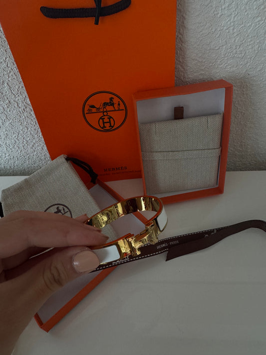 H Bracelet White met Doos en Zakje